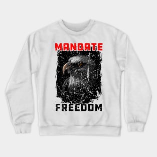 Mandate Freedom, American Eagle Red and white design Crewneck Sweatshirt